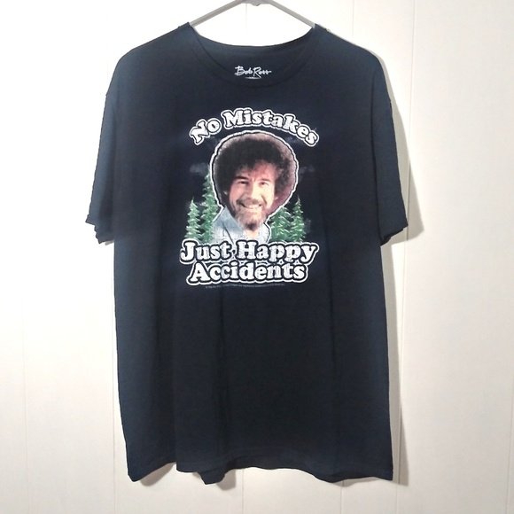 Bob Ross "No Mistakes" Shirt Men Women - Picture 2 of 6
